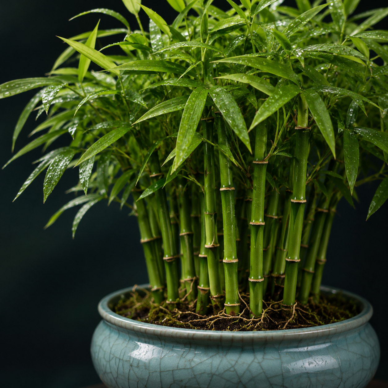 Home Grow Bamboo Flower Seeds - seed packet and planting photo