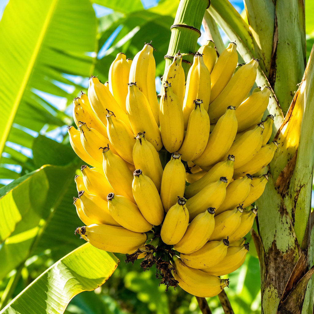 Banana Fruit Seeds - seed packet and planting photo
