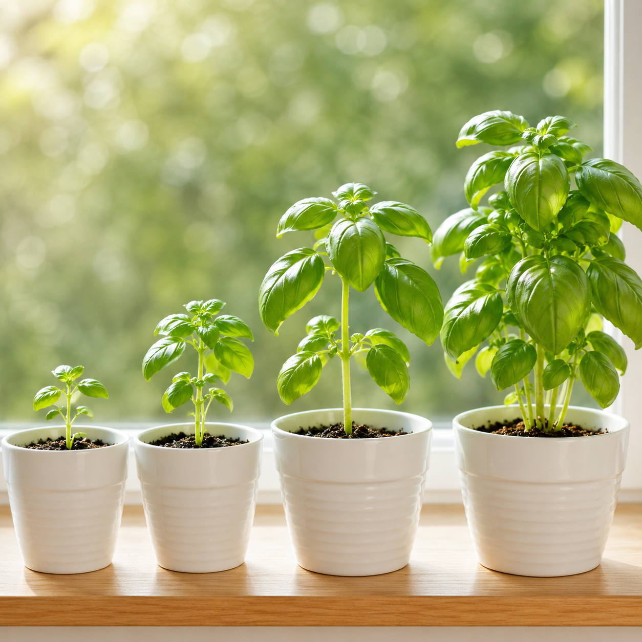 Basil Flower Seeds - seed packet and planting photo