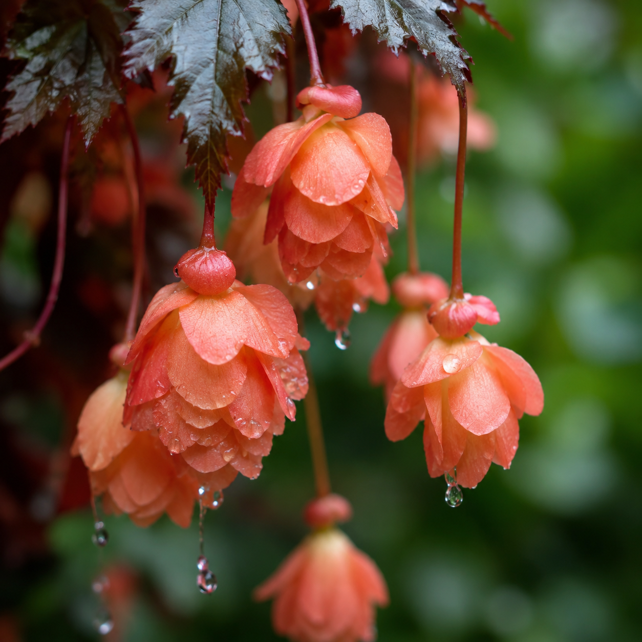Begonia Flower Seeds - seed packet and planting photo