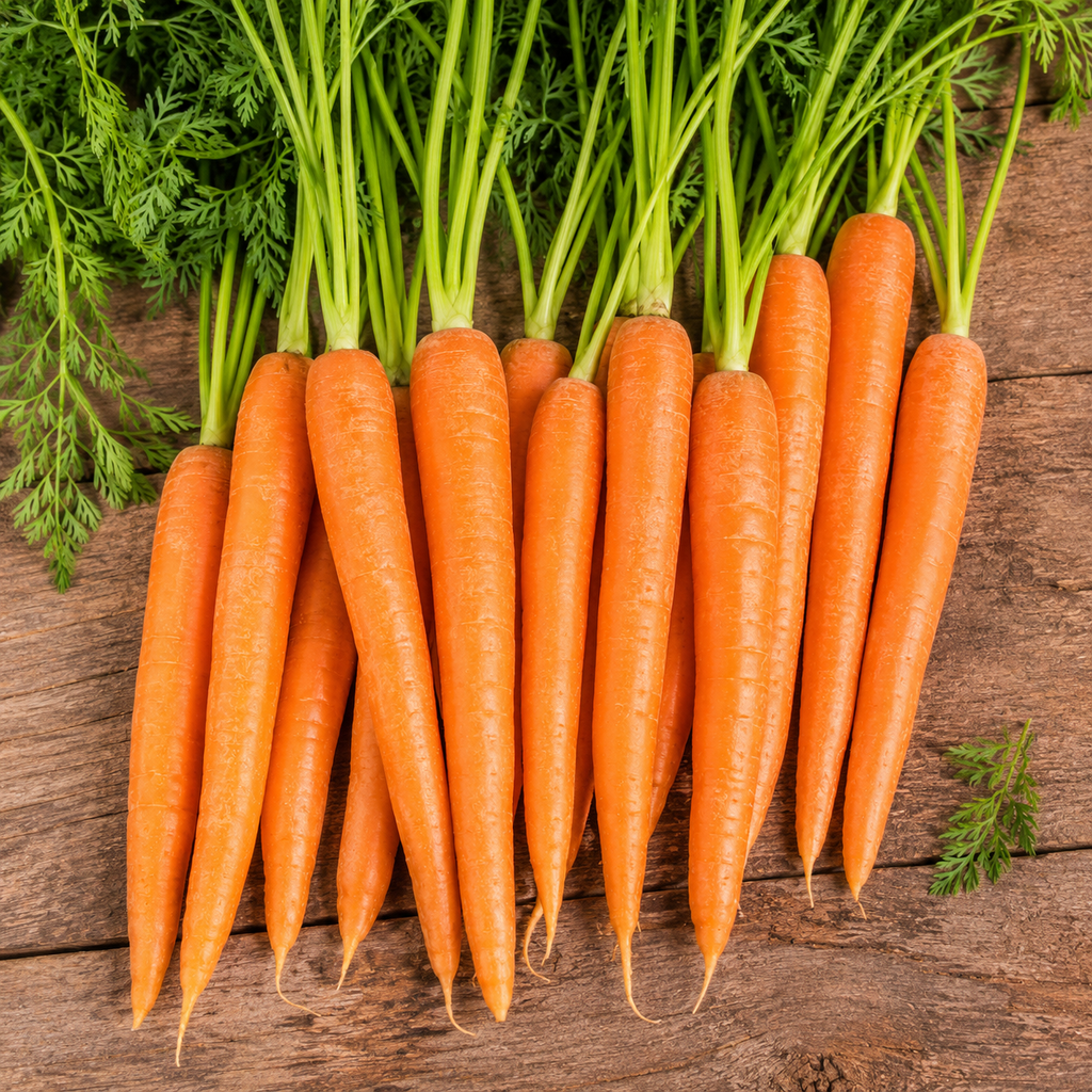 Carrot Planting Seeds for Home Gardens - seed packet and planting photo