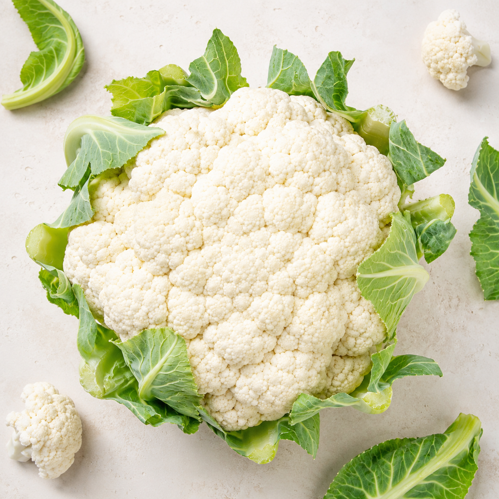 Cauliflower Planting Seeds for Home Gardens 2 - seed packet and planting photo