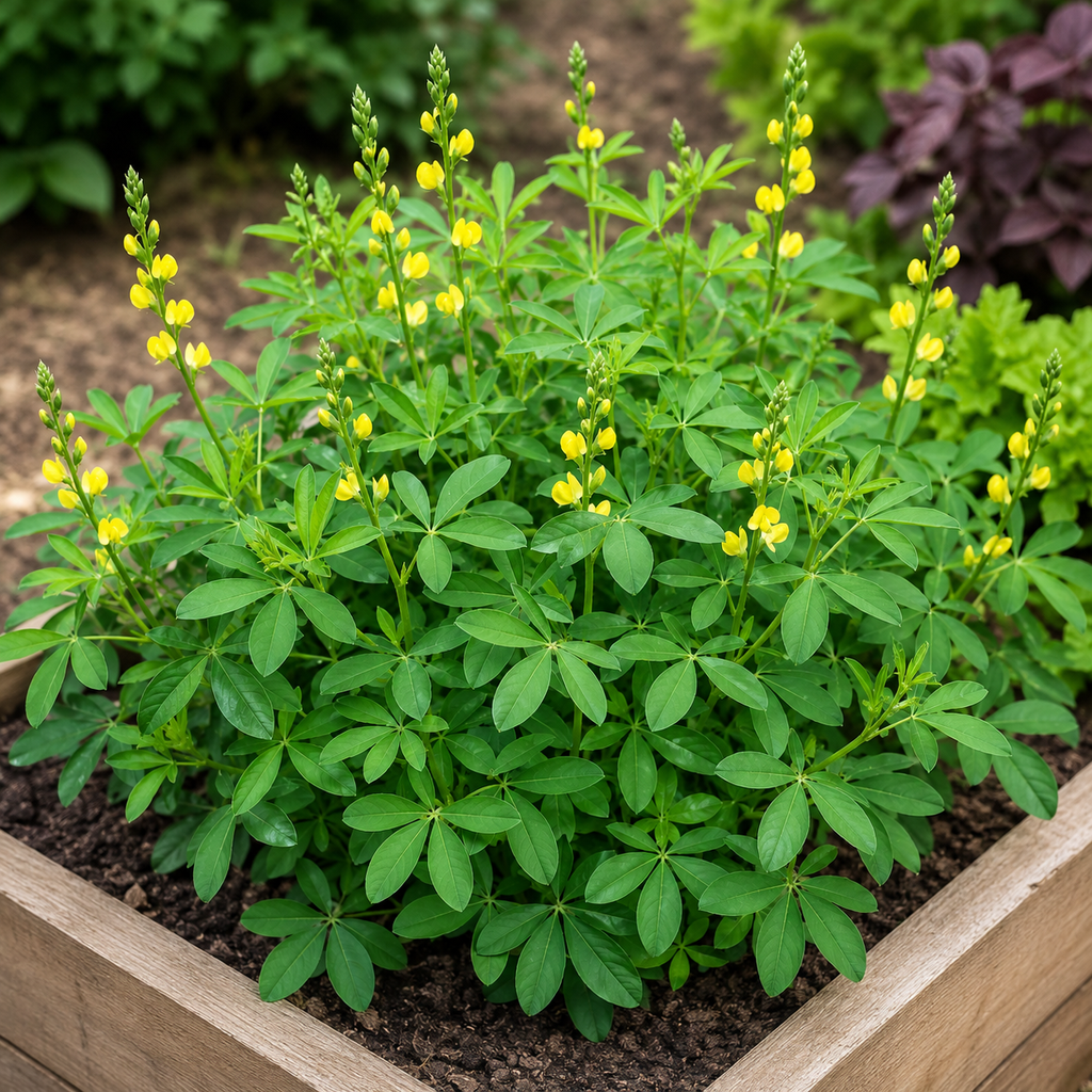 Chippilin Flower Seeds - seed packet and planting photo