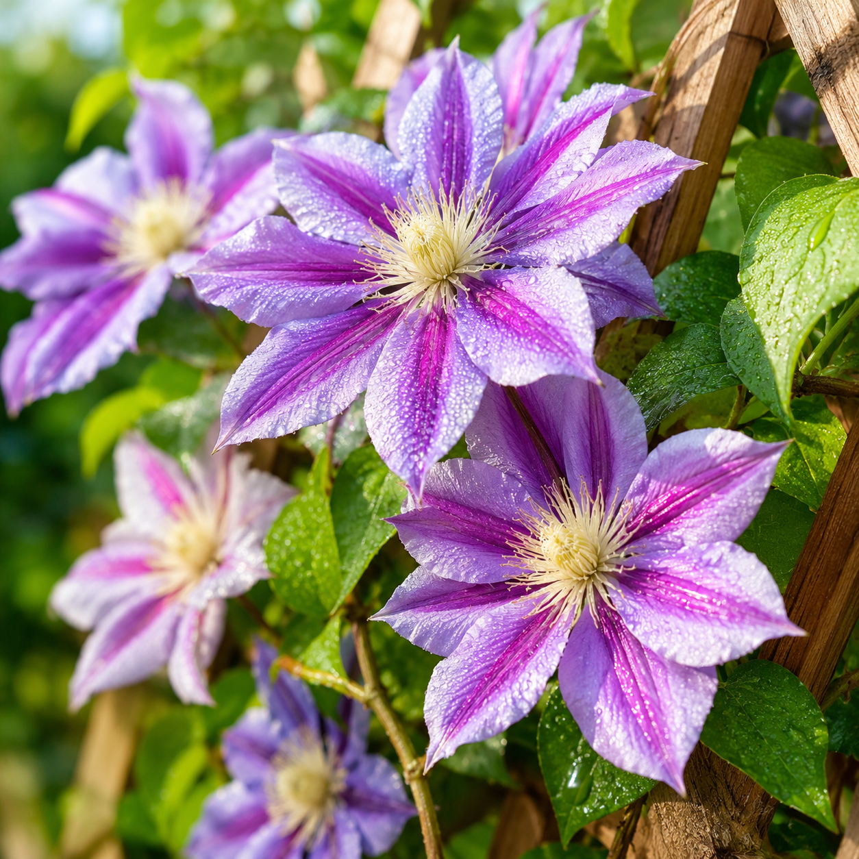 Clematis Flower Seeds - seed packet and planting photo