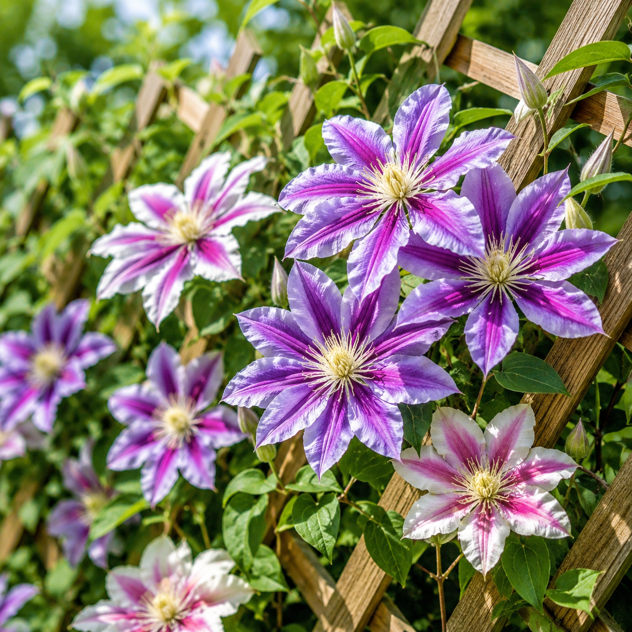 Clematis Flower Seeds - seed packet and planting photo