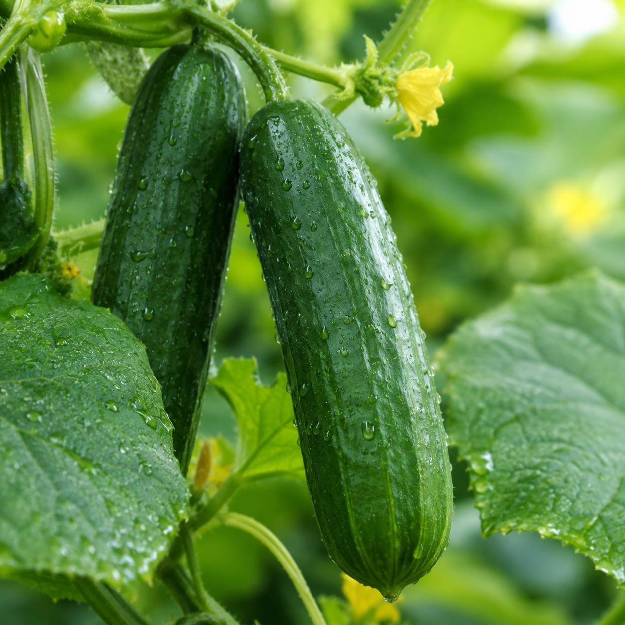 Cucumber for Raised Beds and Containers Planting Seeds for Home Gardens - seed packet and planting photo