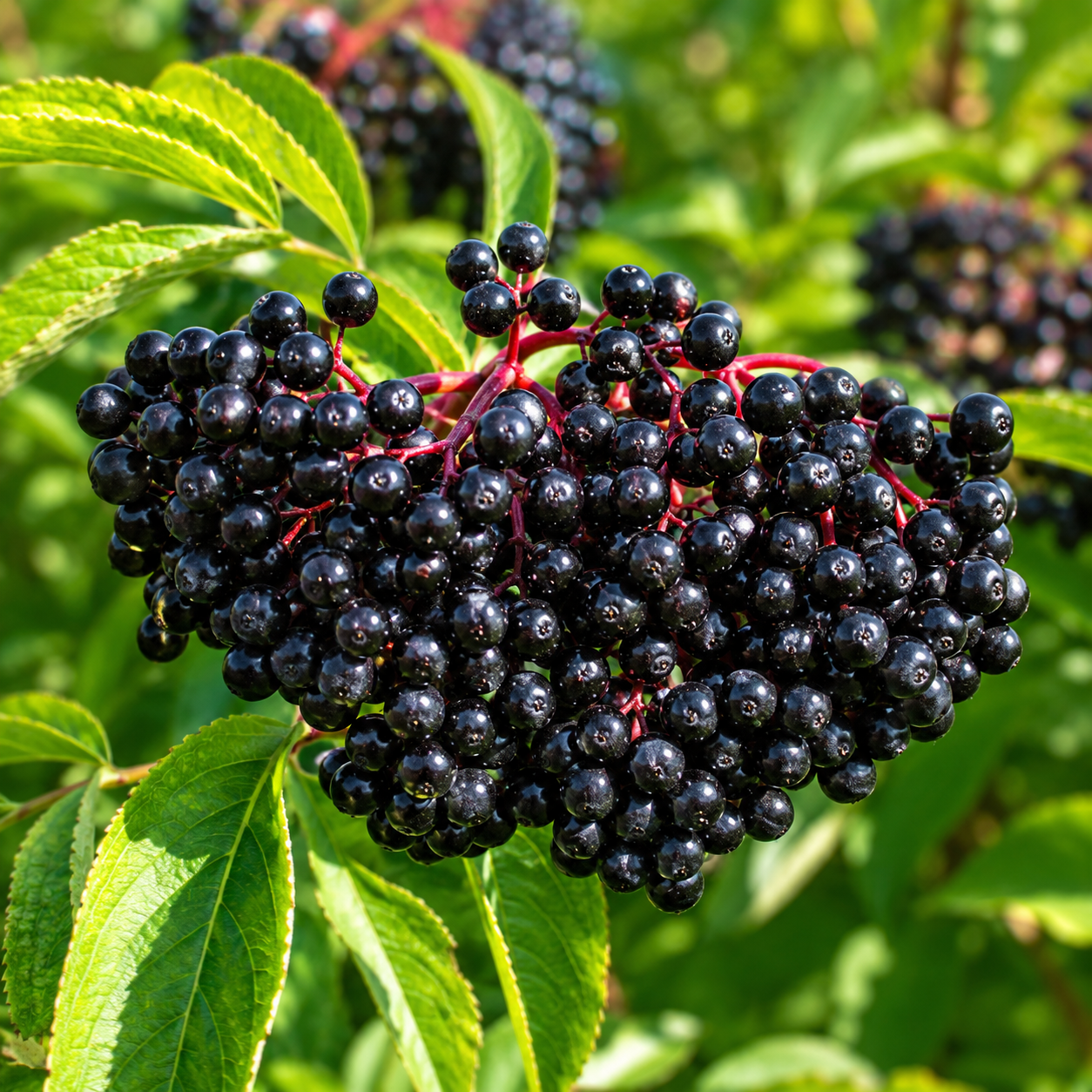 Elderberry Fruit Seeds - seed packet and planting photo
