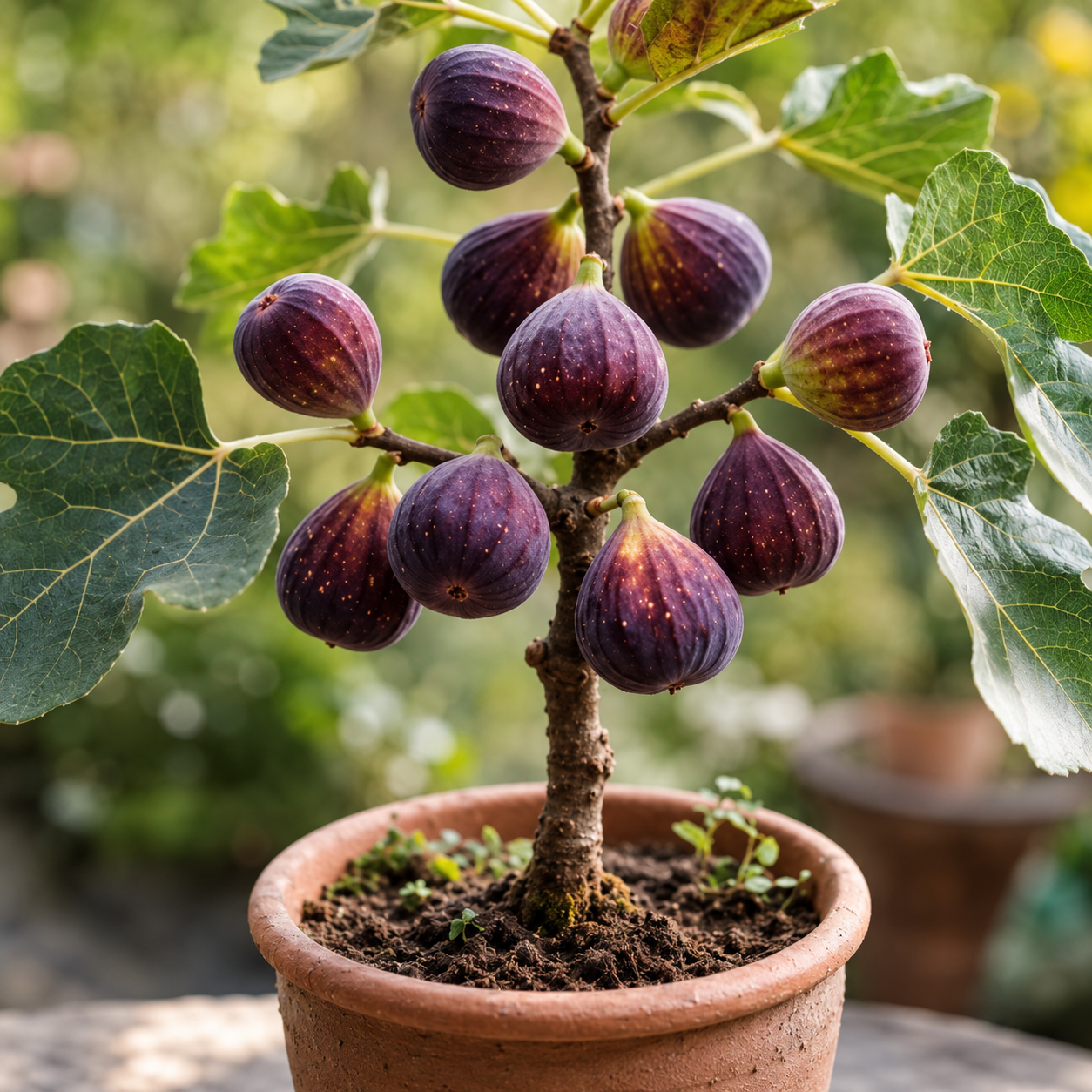 Fig Fruit Seeds - seed packet and planting photo