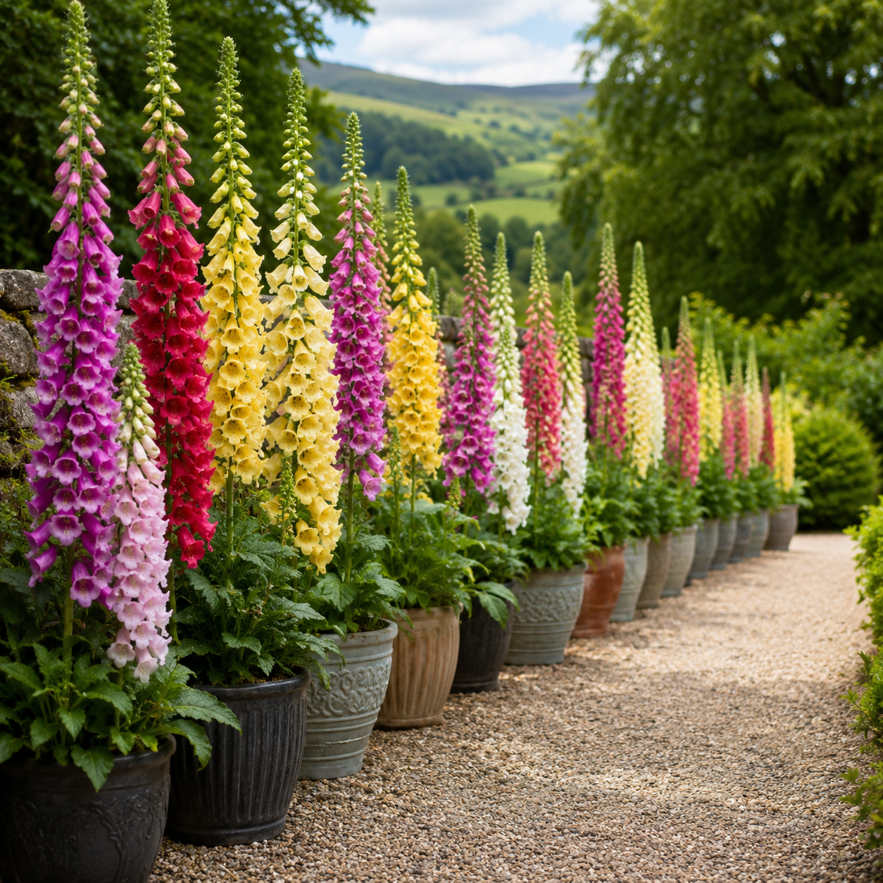 Foxglove Flower Seeds - seed packet and planting photo