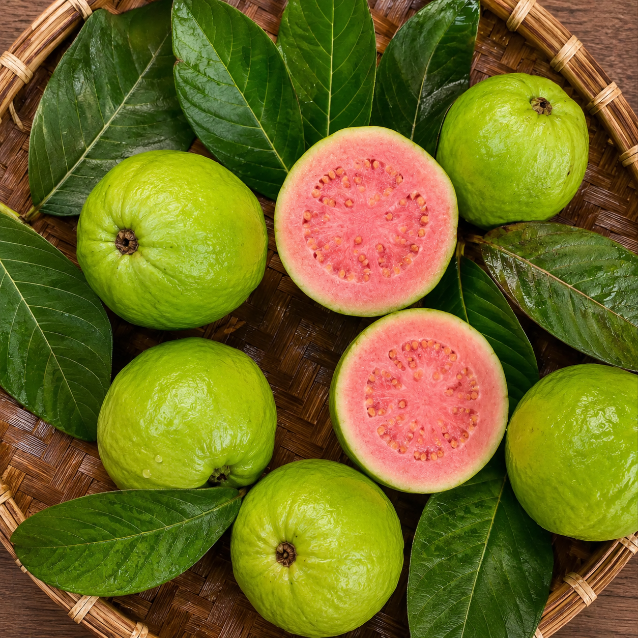 Guava Fruit Seeds - seed packet and planting photo