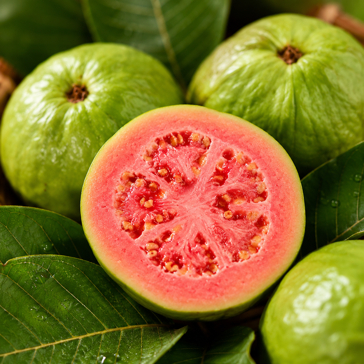 Guava Fruit Seeds - seed packet and planting photo