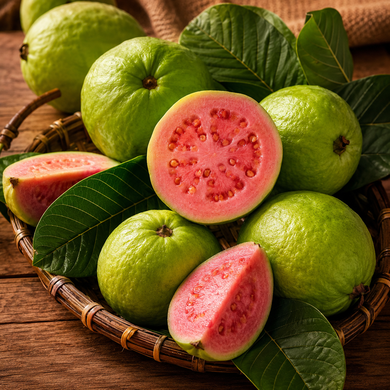 Guava Fruit Seeds - seed packet and planting photo
