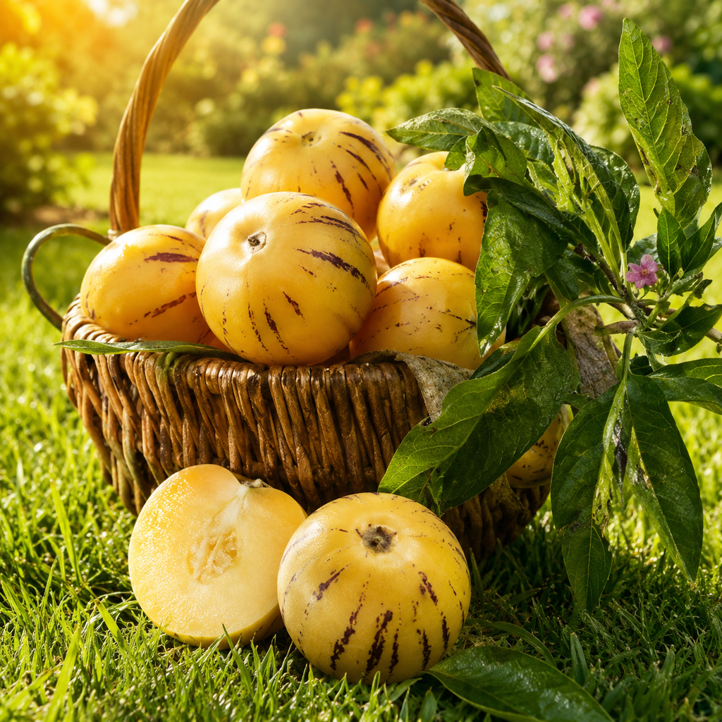 Honeydew Melon Planting Seeds for Home Gardens - seed packet and planting photo