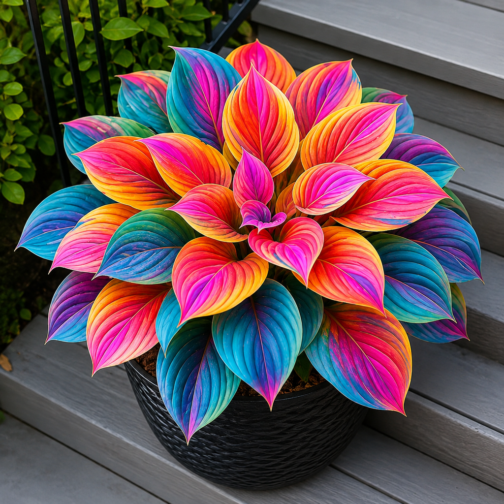 Hosta Flower Seeds - seed packet and planting photo
