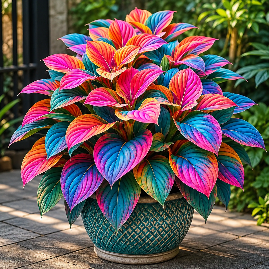 Hosta Flower Seeds - seed packet and planting photo
