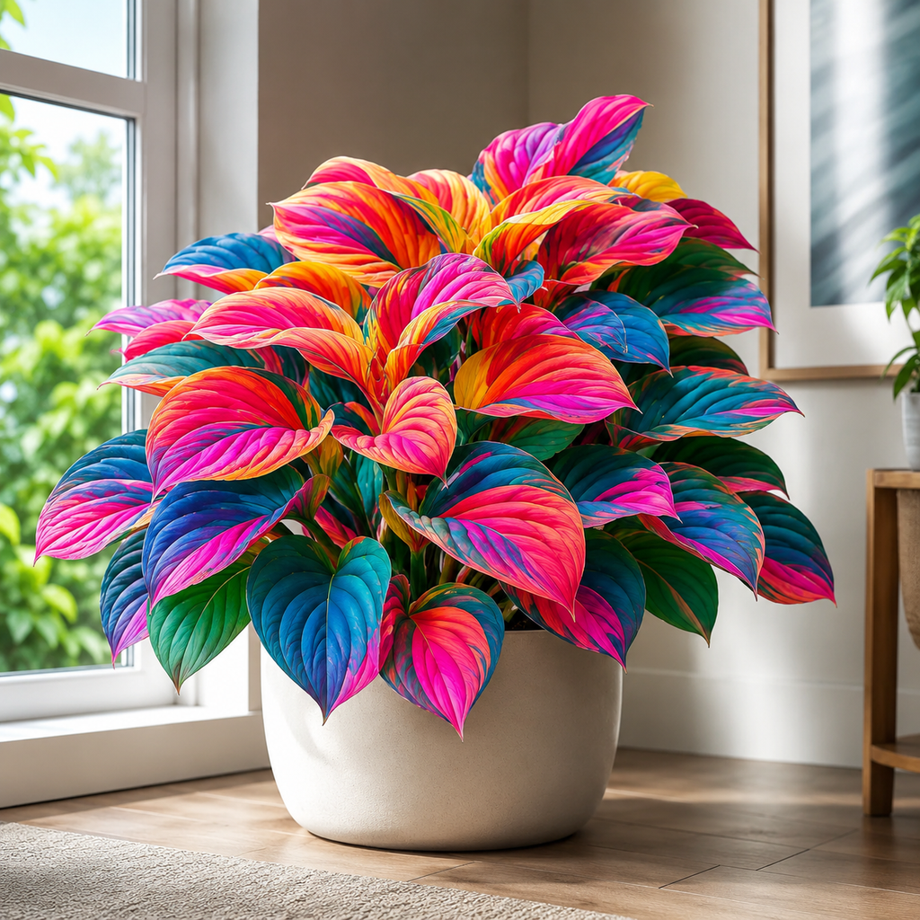 Hosta Flower Seeds - seed packet and planting photo
