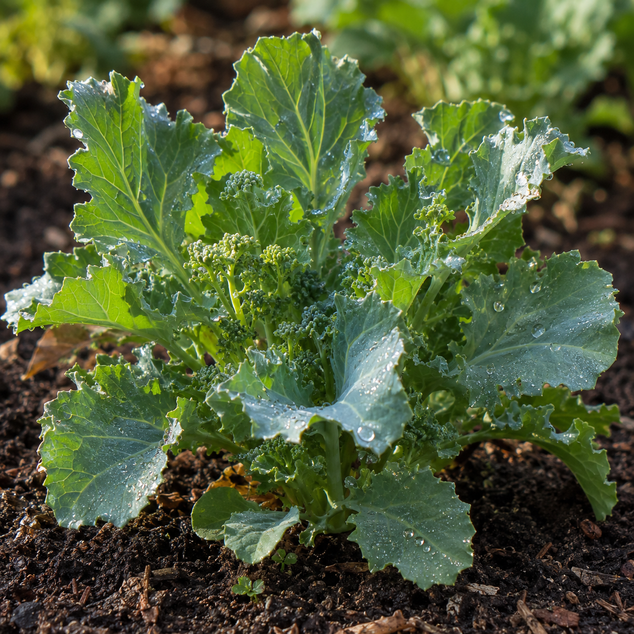 Kale Planting Seeds for Home Gardens - seed packet and planting photo