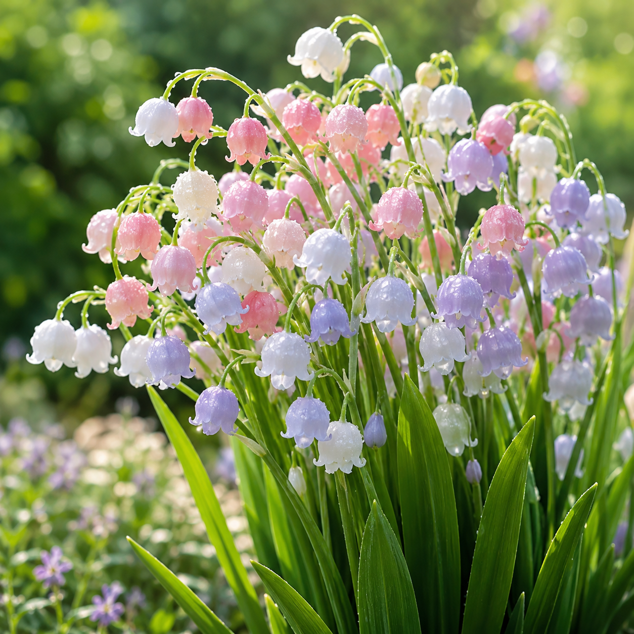 Lily of the Valley Flower Seeds - seed packet and planting photo