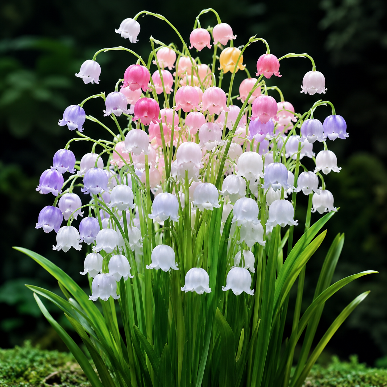 Lily of the Valley Flower Seeds - seed packet and planting photo