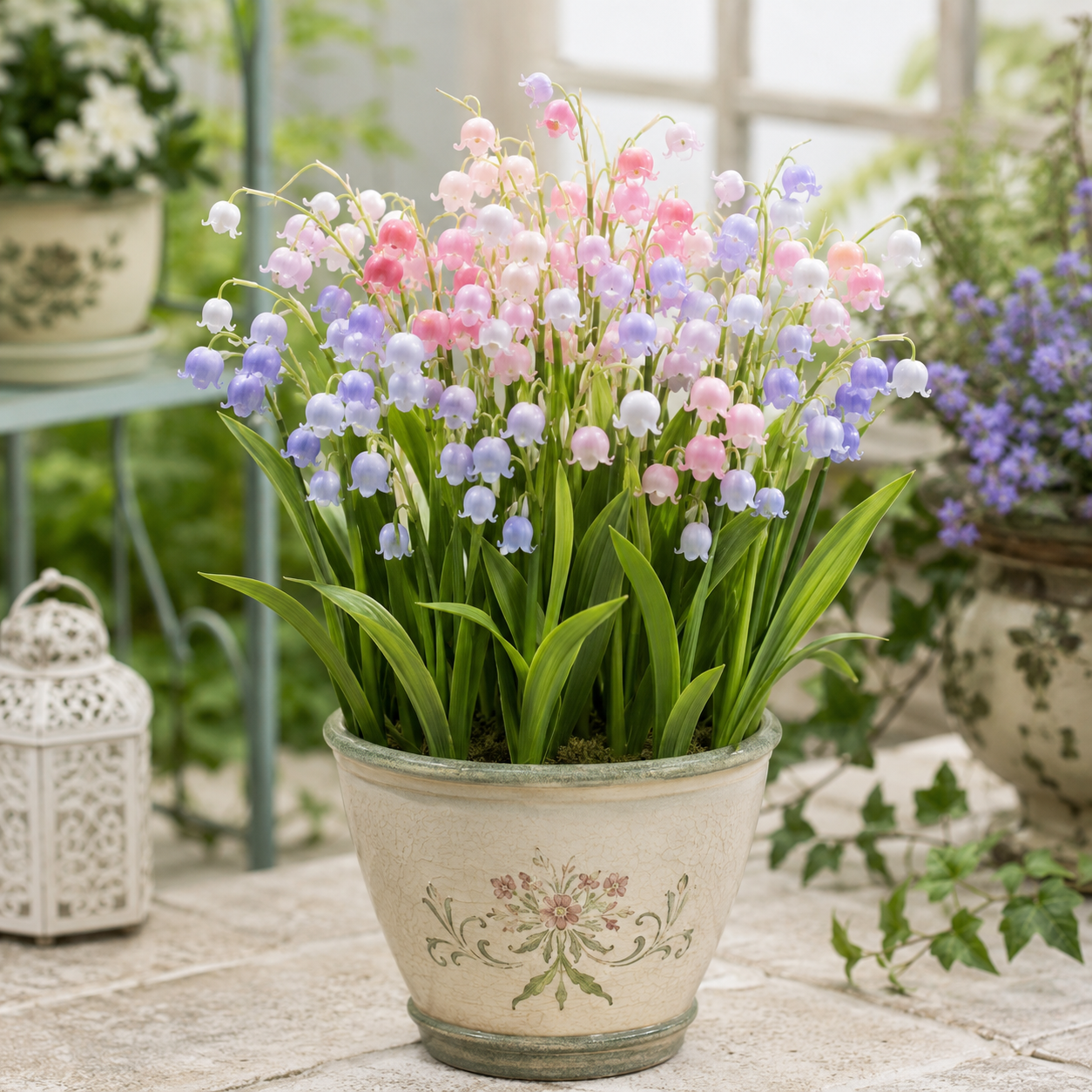 Lily of the Valley Flower Seeds - seed packet and planting photo