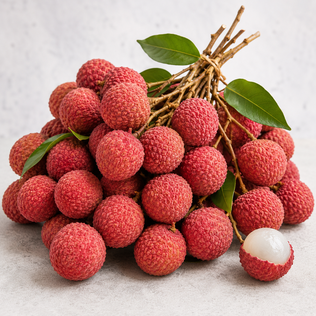 Lychee Fruit Seeds - seed packet and planting photo