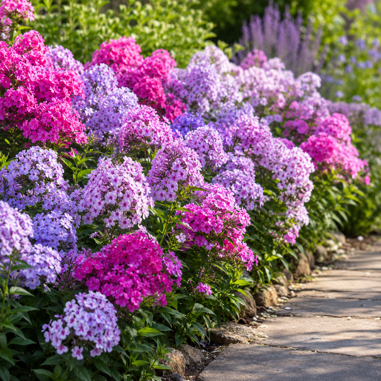 Home Grow Phlox Flower Seeds - seed packet and planting photo