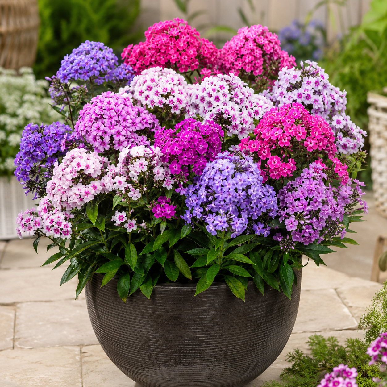 Home Grow Phlox Flower Seeds - seed packet and planting photo