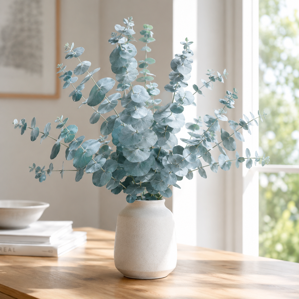 Silver Leaf Eucalyptus Flower Seeds - seed packet and planting photo