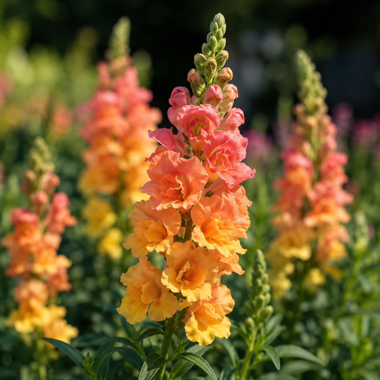 Home Grow Snapdragon Flower Seeds - seed packet and planting photo