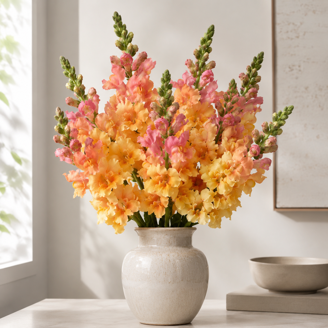 Home Grow Snapdragon Flower Seeds - seed packet and planting photo