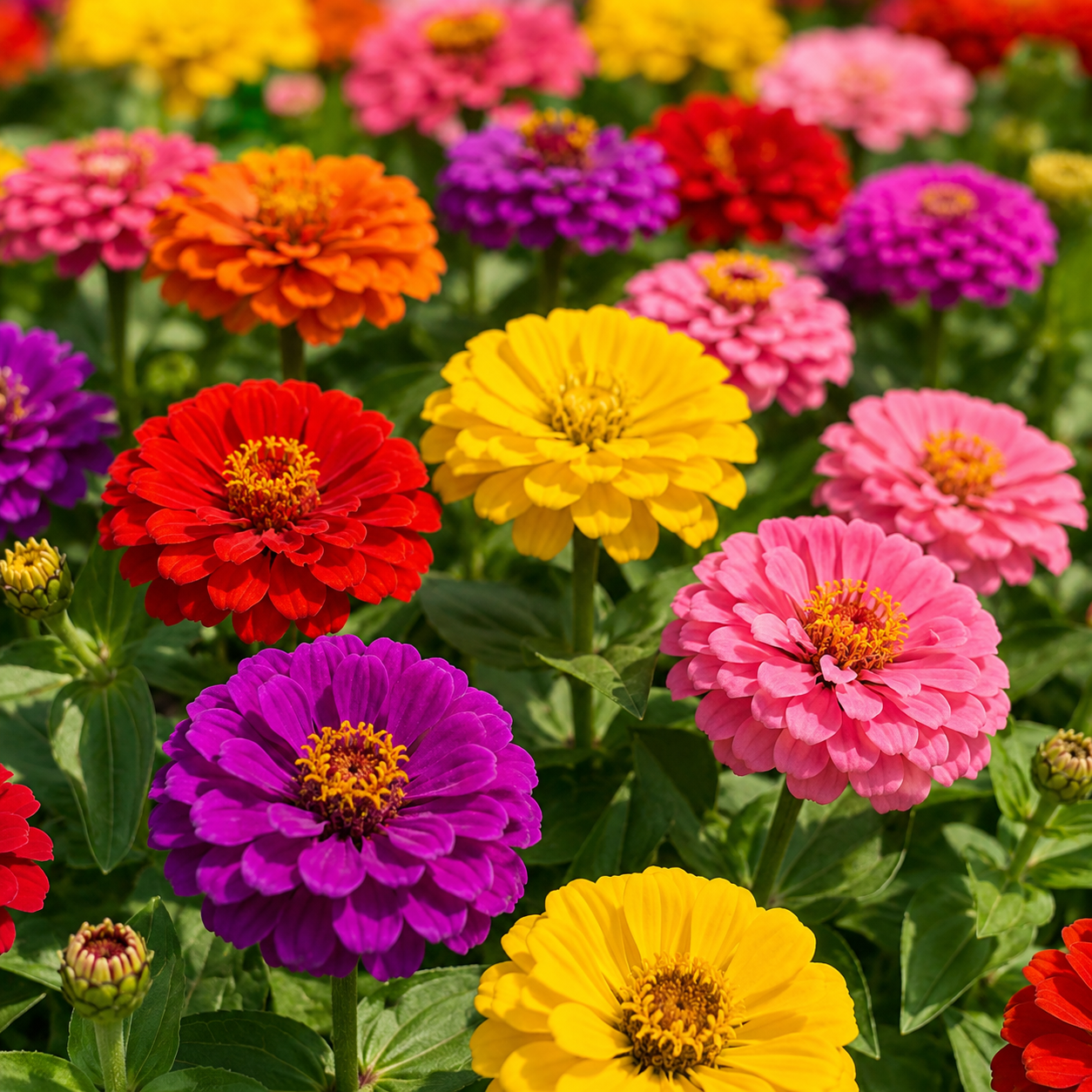 Home Grow Zinnia Flower Seeds - seed packet and planting photo